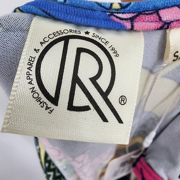 VERY MODA Blue Floral Jumpsuit Romper Sleeveless Wide Leg S/M  NWT - Picture 7 of 8